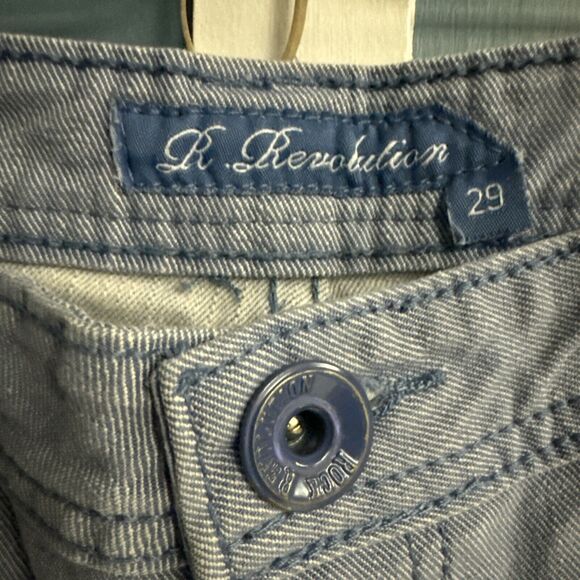 R. REVOLUTION Jeans RRDenim Cotton Spandex Size Mens Size 29 Special Blue Skinny - Picture 5 of 10